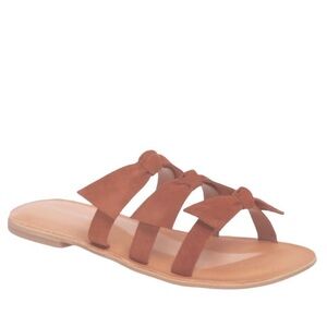 JEFFREY CAMPBELL Suede Triple-Bow Slide Sandals 8 / 39